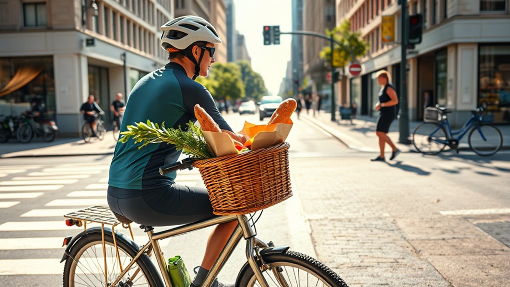 biking grocery shopping challenges