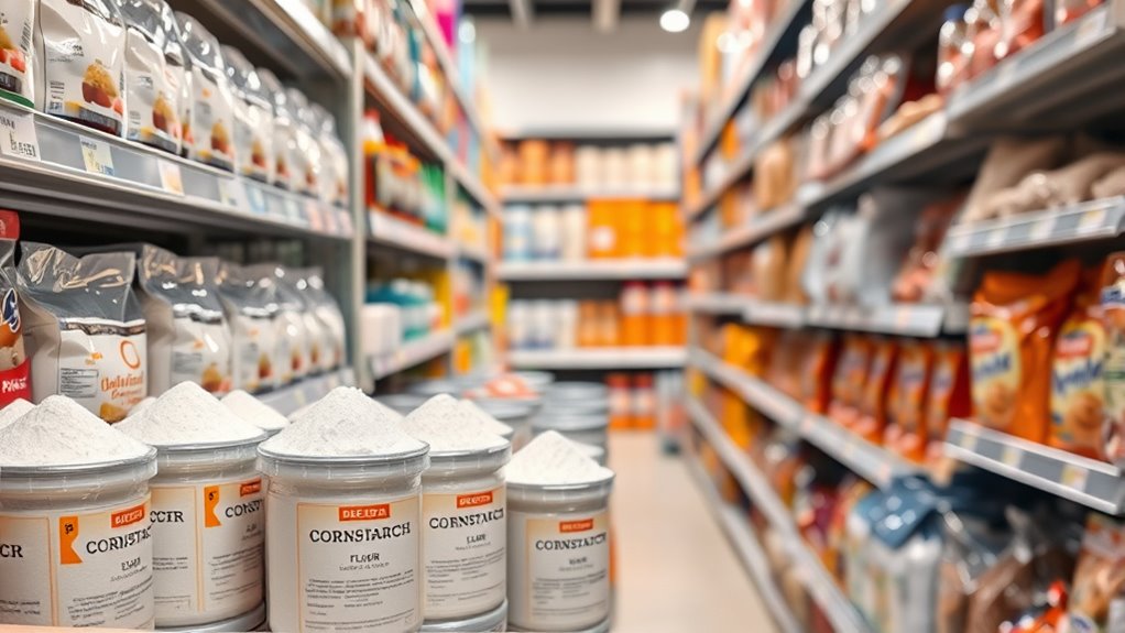 cornstarch located in baking aisle
