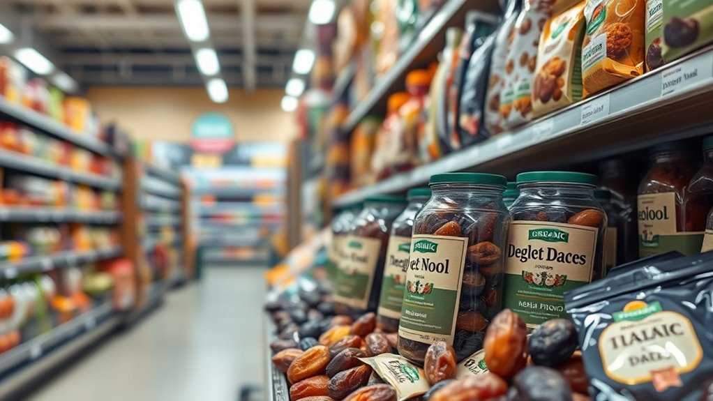 dried fruit snack aisle