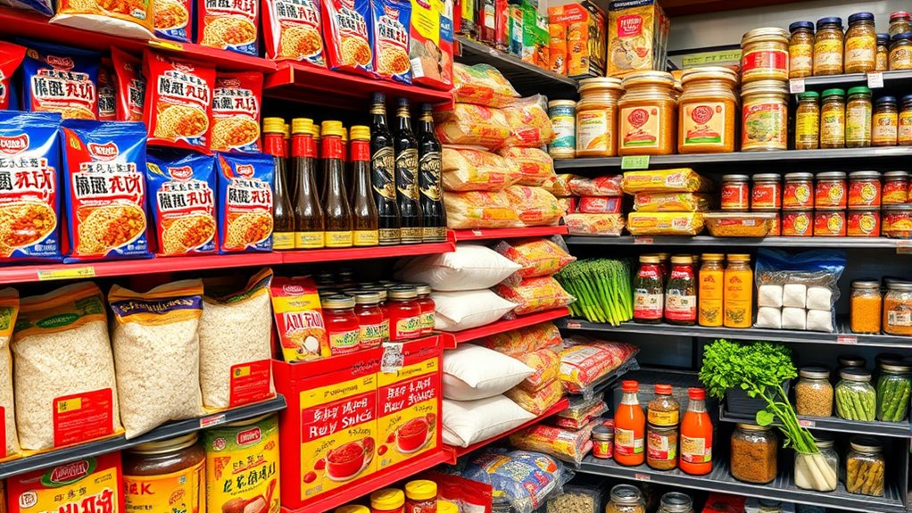 essential asian grocery staples