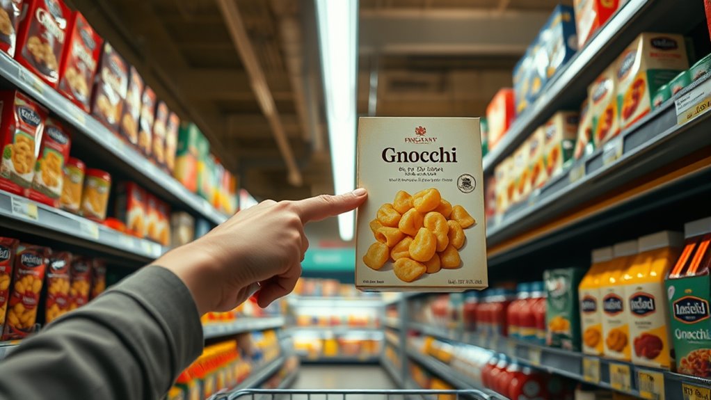 gnocchi pasta aisle options
