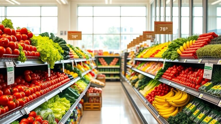 grocery prices trending downward
