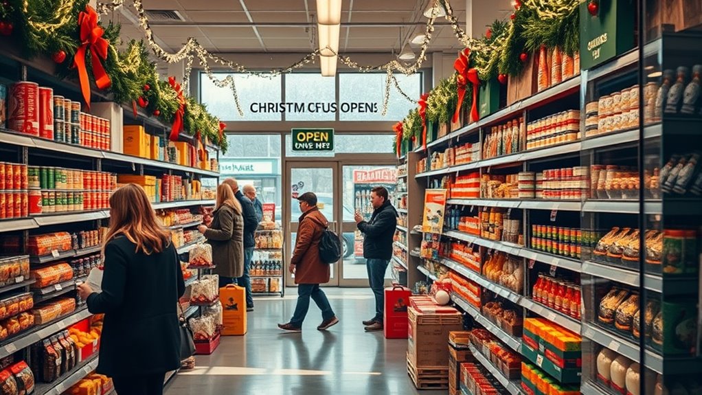 grocery shopping christmas hours