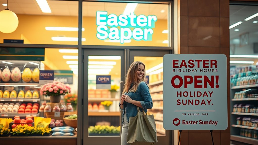 grocery store easter hours