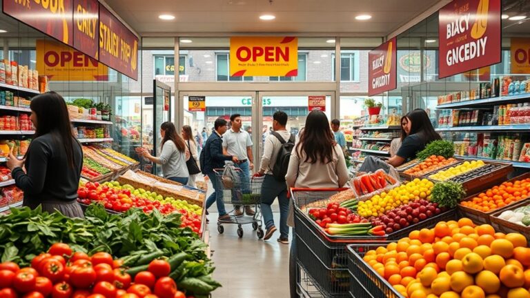 grocery stores open today