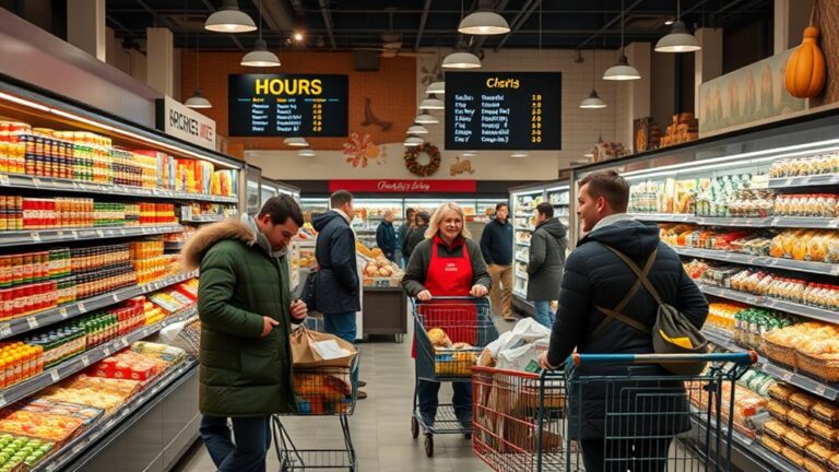 grocery stores thanksgiving hours