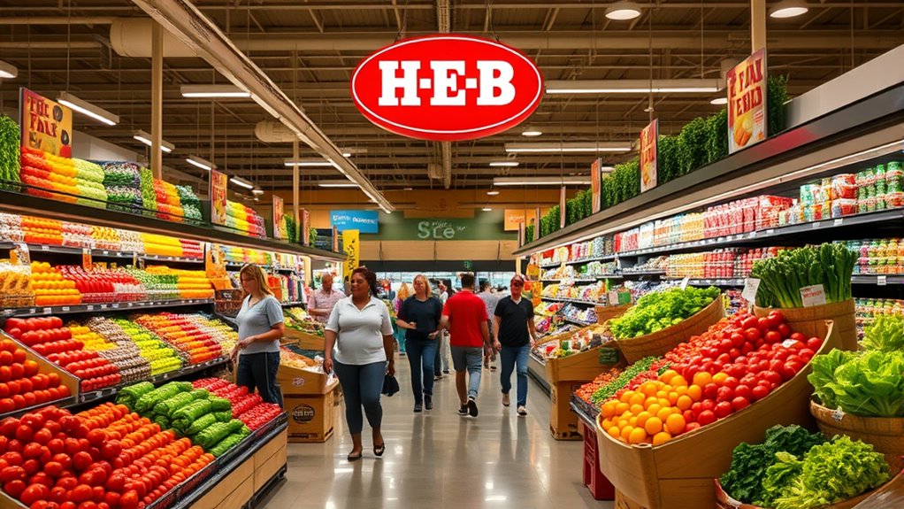 h e b grocery company name
