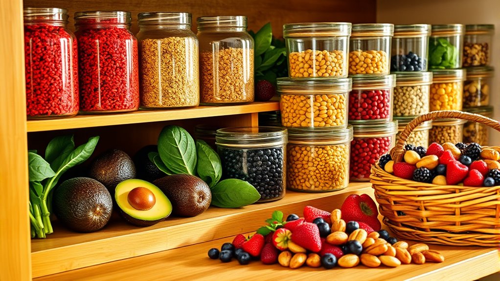 healthy pantry staple selection