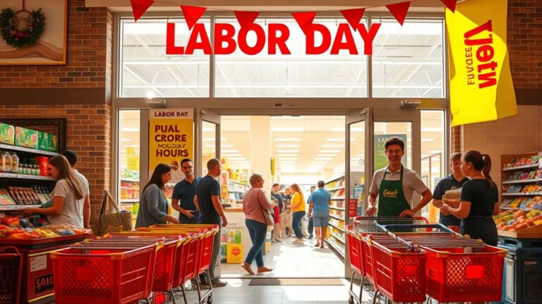 labor day grocery hours