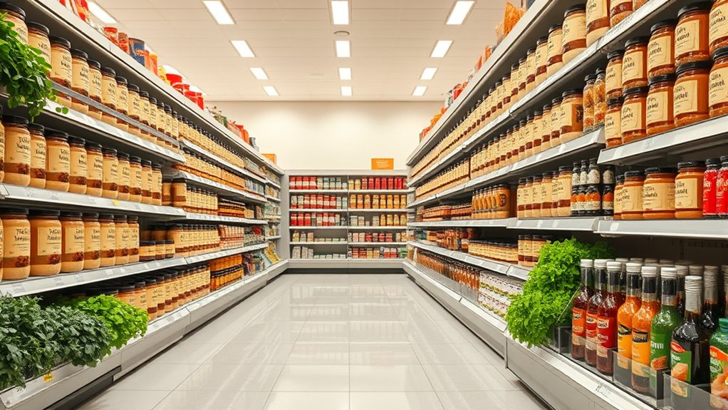 tahini in baking aisle
