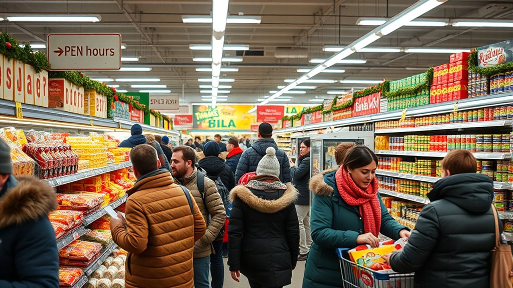 thanksgiving grocery store hours
