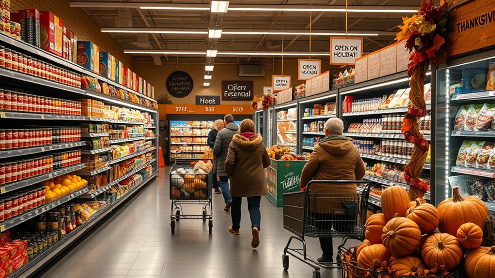 thanksgiving grocery store hours