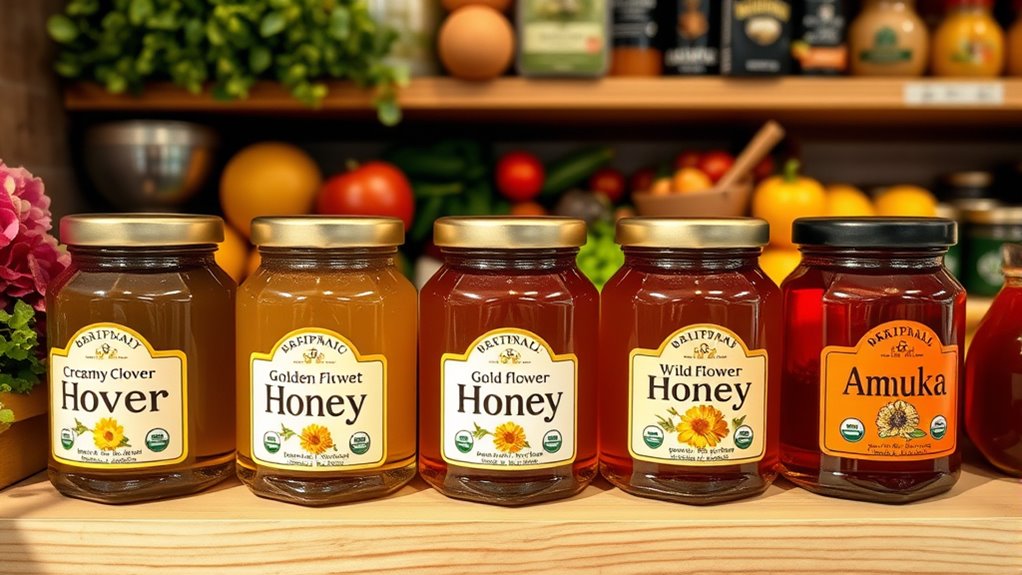 types of honey benefits